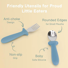 Toddler Utensils, 6 Pack kids Silverware Set with Silicone Handle