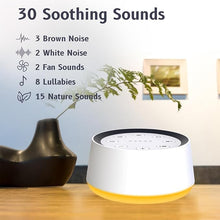 Brown Noise Sound Machine with 30 Sounds & Night Light