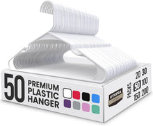 Utopia Home - Plastic Hangers 50 Pack - Space Saving Clothes Hanger