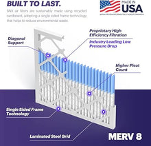 BNX TruFilter 20x25x1 Air Filter MERV 8 (6-Pack) - MADE IN USA