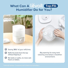 LEVOIT Top Fill Humidifiers for Bedroom