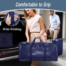 6 Pack Extra Heavy Duty Large Moving Bags with Strong Zipper & Comfortable Handles