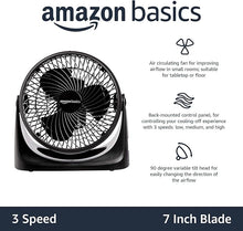 Amazon Basics Air Circulator Desk Fan for Bedroom