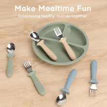 Toddler Utensils, 6 Pack kids Silverware Set with Silicone Handle