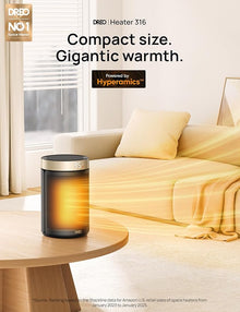 DREO Space Heater, Portable Electric Heaters for Indoor Use with Thermostat and Remote