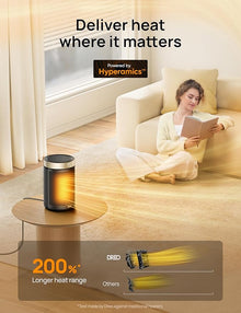 DREO Space Heater, Portable Electric Heaters for Indoor Use with Thermostat and Remote