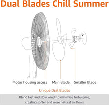 Amazon Basics 16" Pedestal Fan with Remote for Bedroom