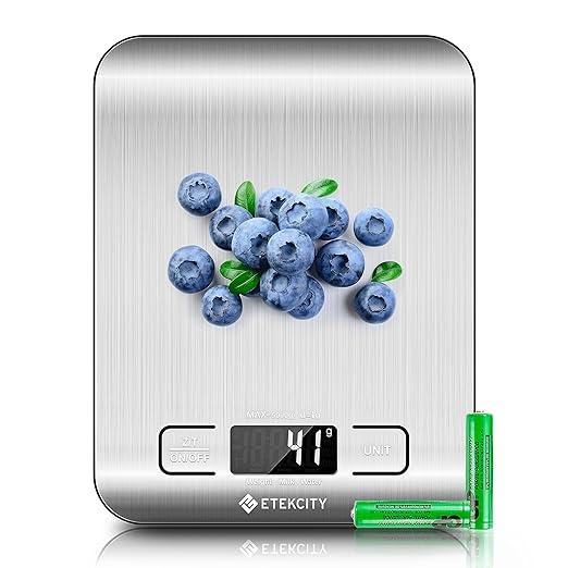 Etekcity Food Kitchen Scale, Digital Grams and Ounces for Weight Loss, Baking